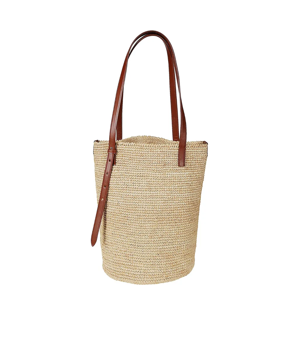 Logo-Embroidered Top Handle Bag