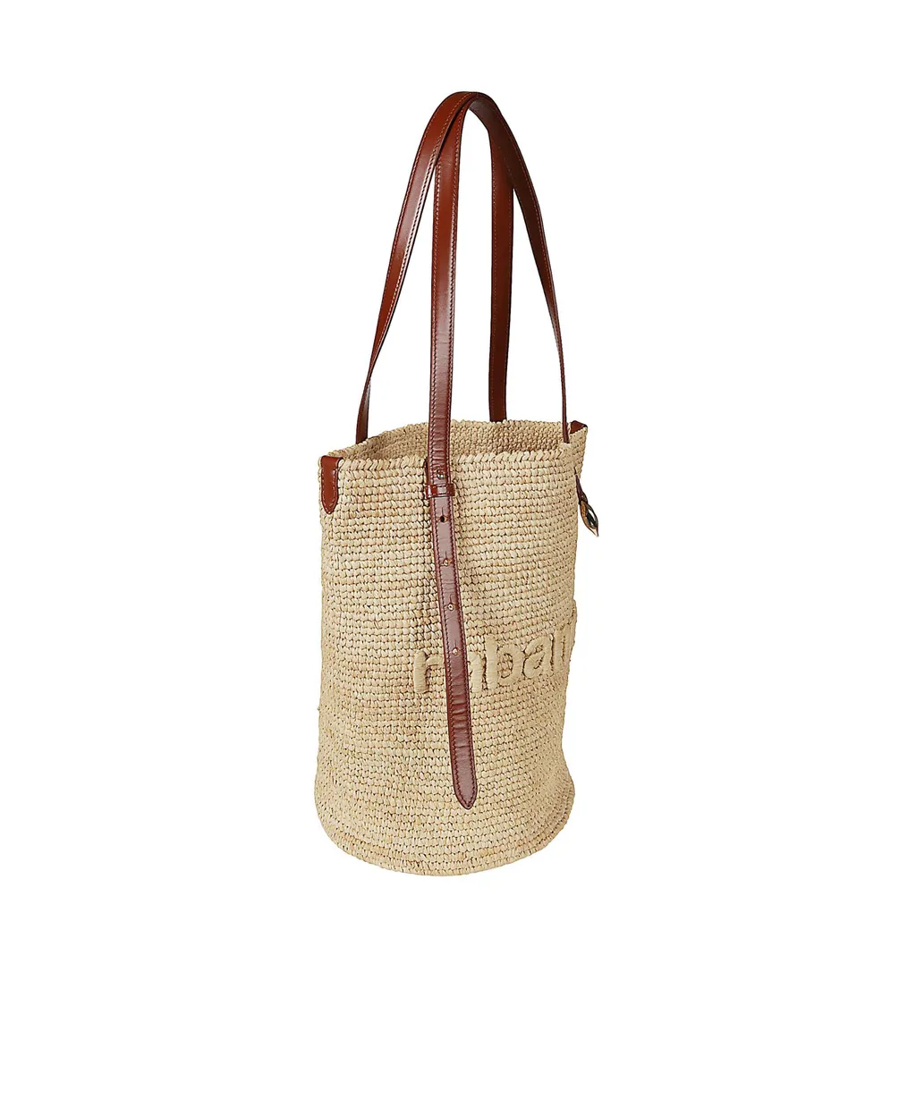 Logo-Embroidered Top Handle Bag