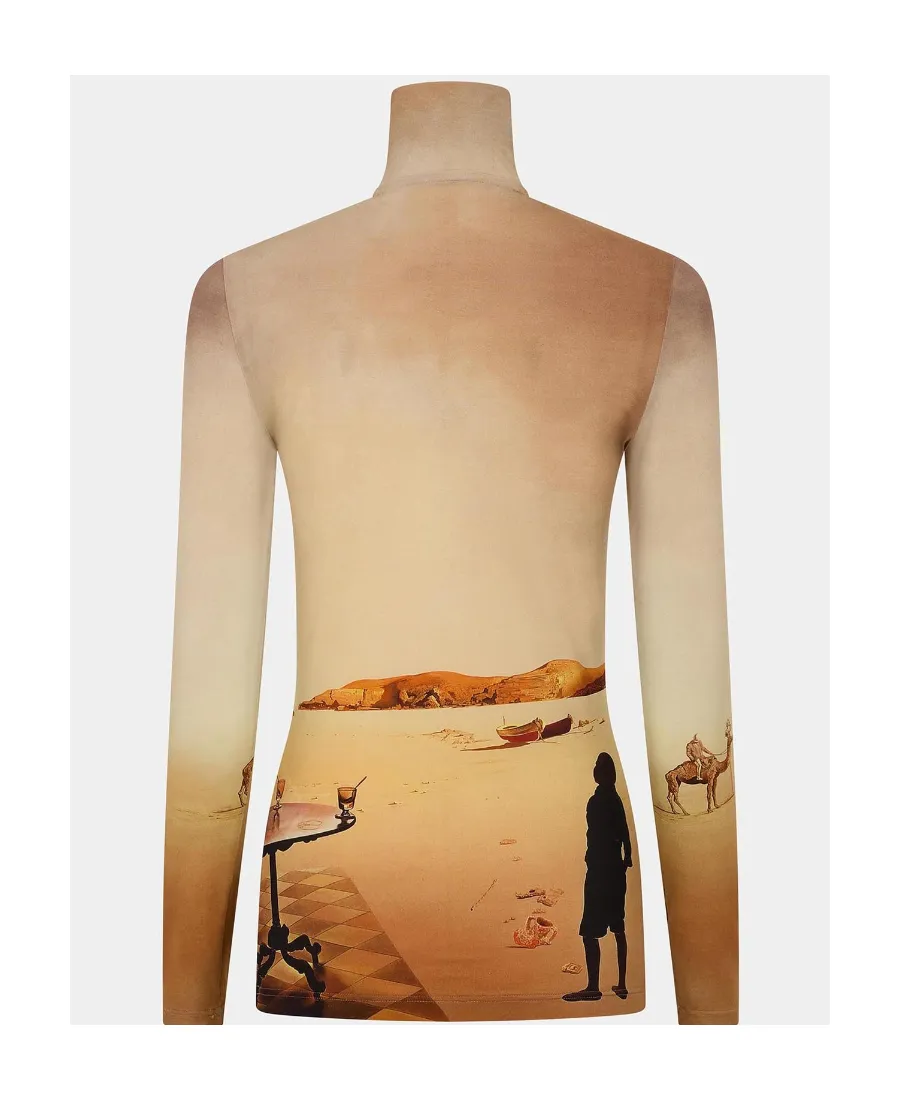 Graphic-Print Long-Sleeve Top