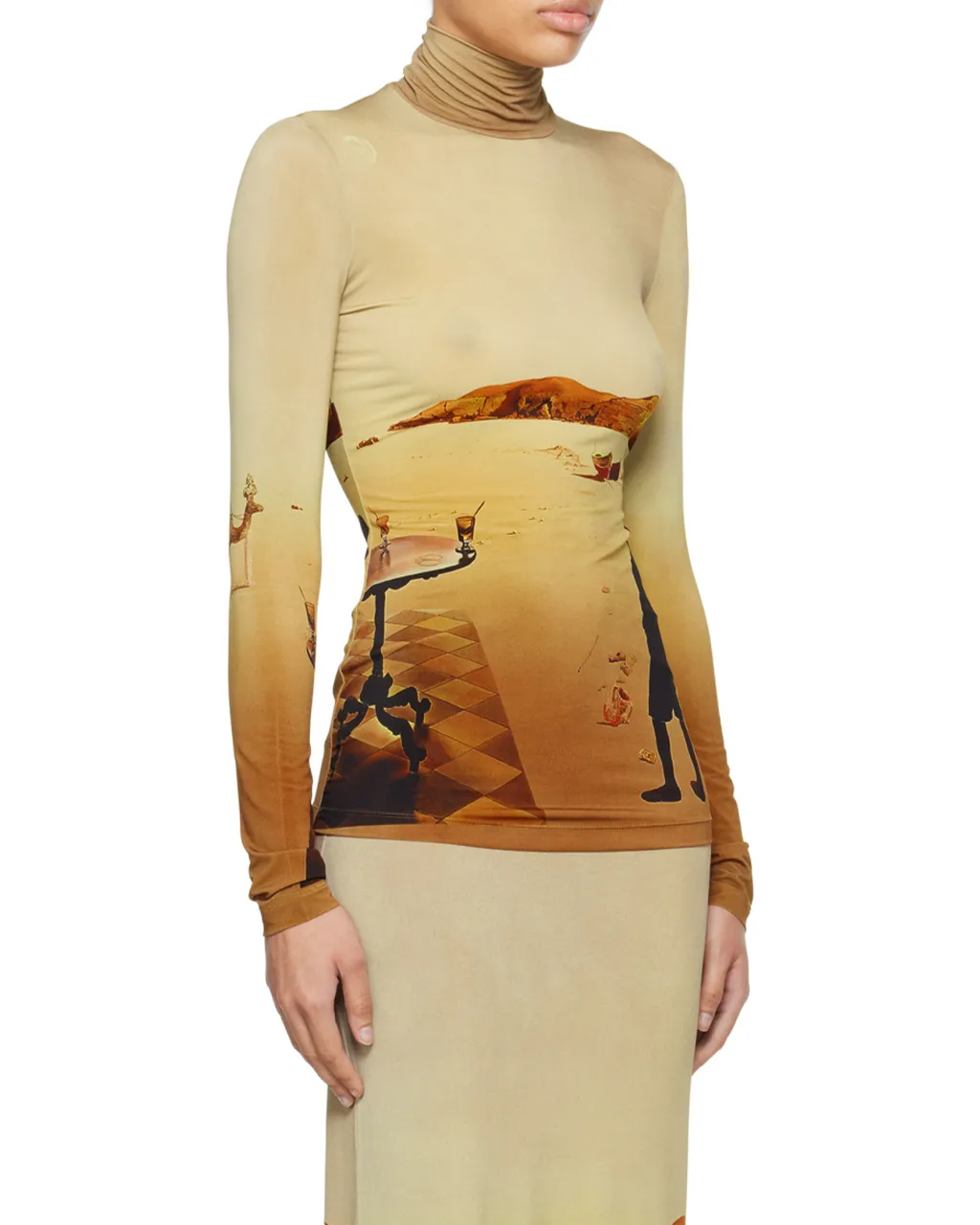 Graphic-Print Long-Sleeve Top