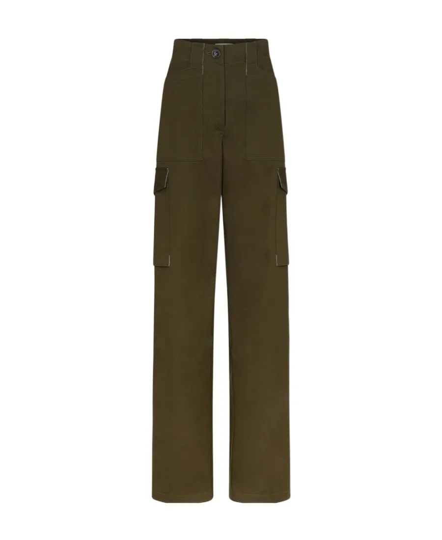 Mid Rise Straight Leg Pants