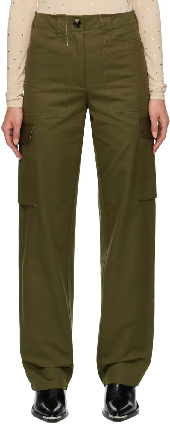 Mid Rise Straight Leg Pants