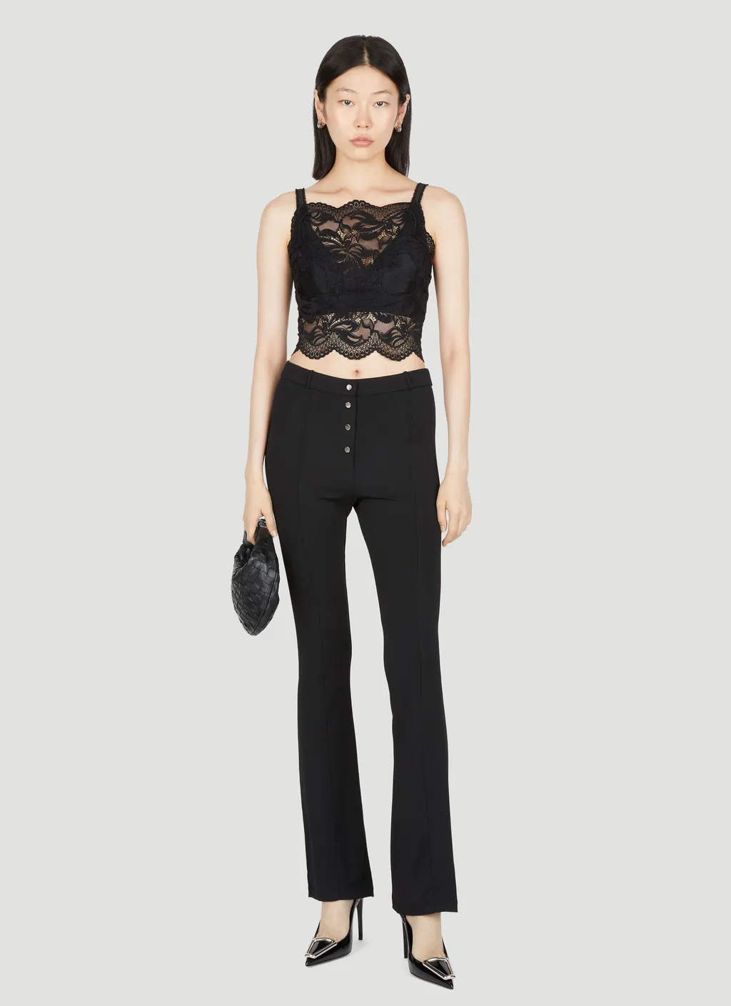 Mid-Waisted Flared Pants
