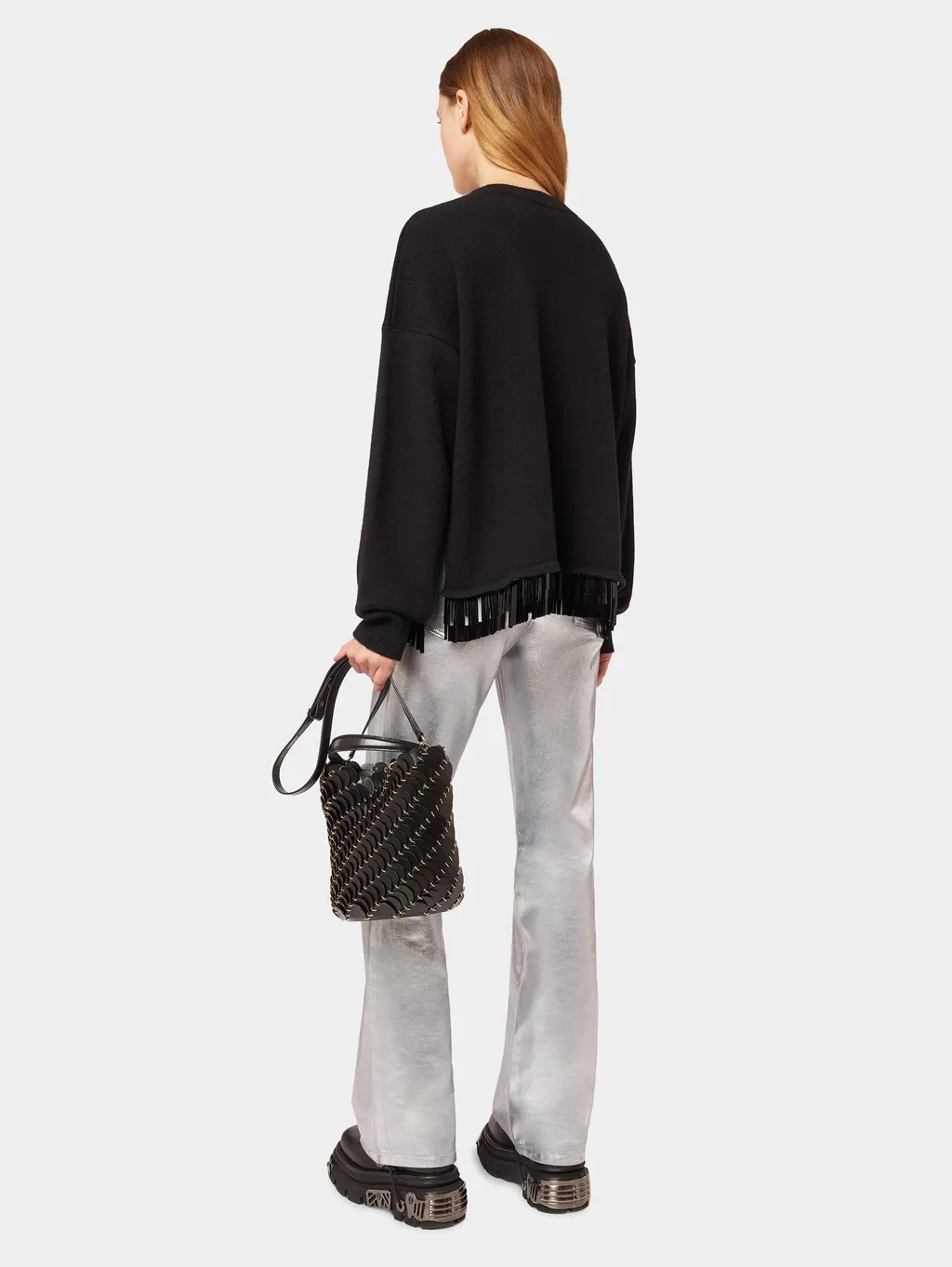 PacoÏO Disc Detailed Bucket Bag