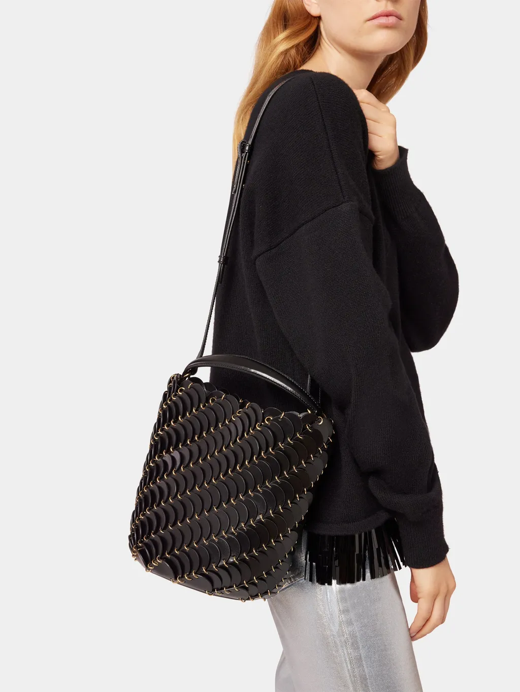 PacoÏO Disc Detailed Bucket Bag