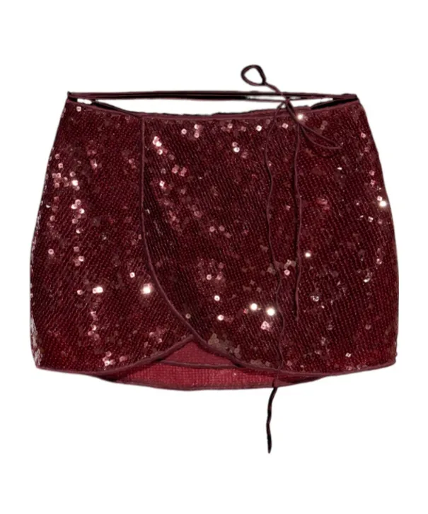 Sequin Embellished Mini Skirt