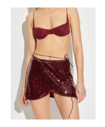 Sequin Embellished Mini Skirt