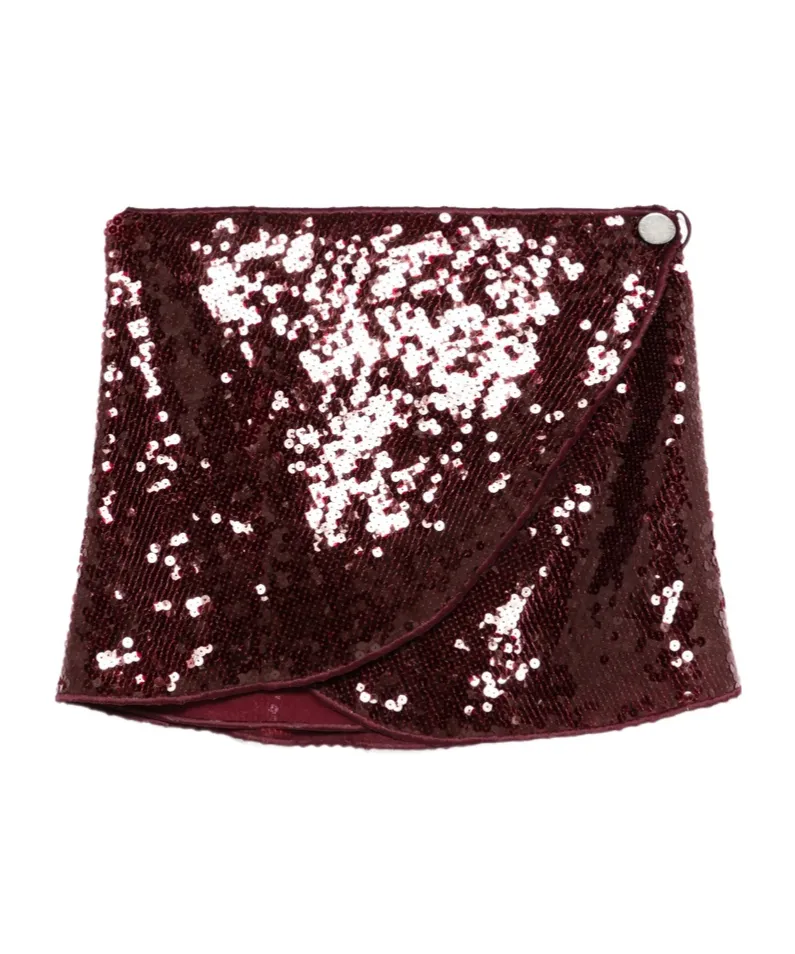 Asymmetric Hem Mini Skirt