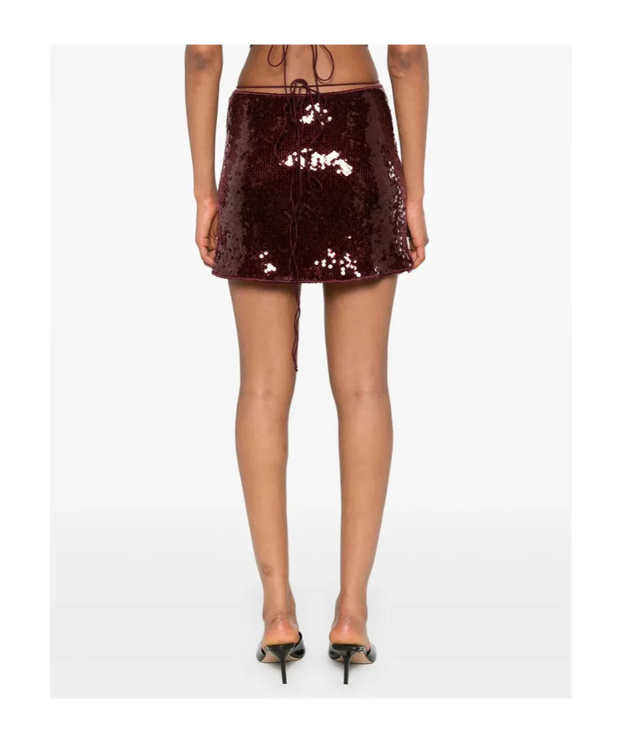 Asymmetric Hem Mini Skirt