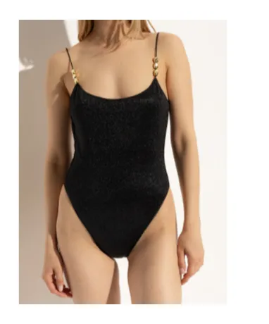 Glitter-Detailing Swimsuit