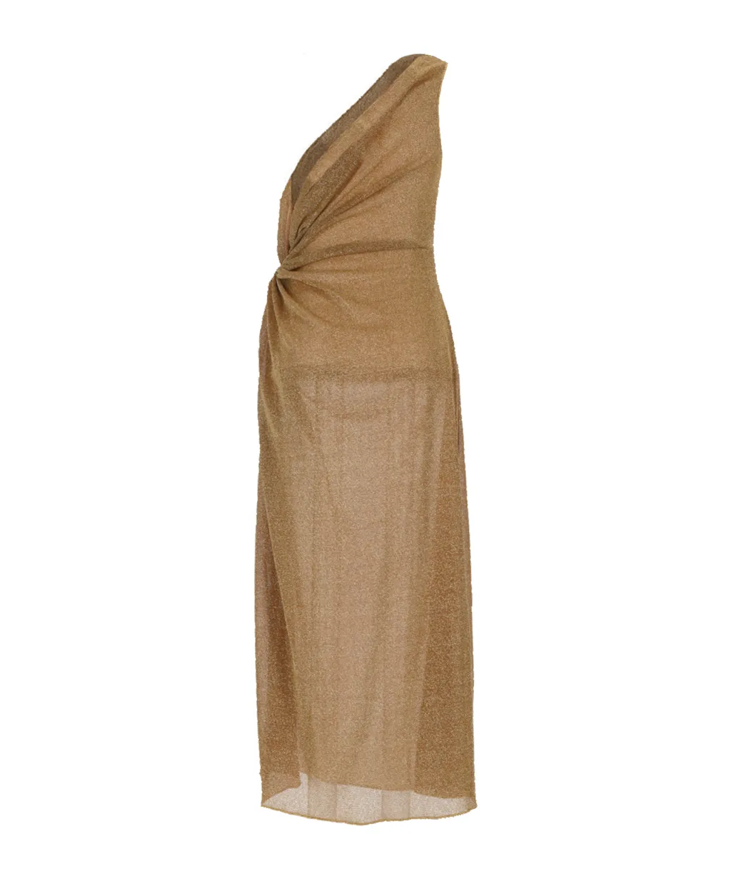 LumiÈRe One-Shoulder Asymmetric Sleeveless Dress