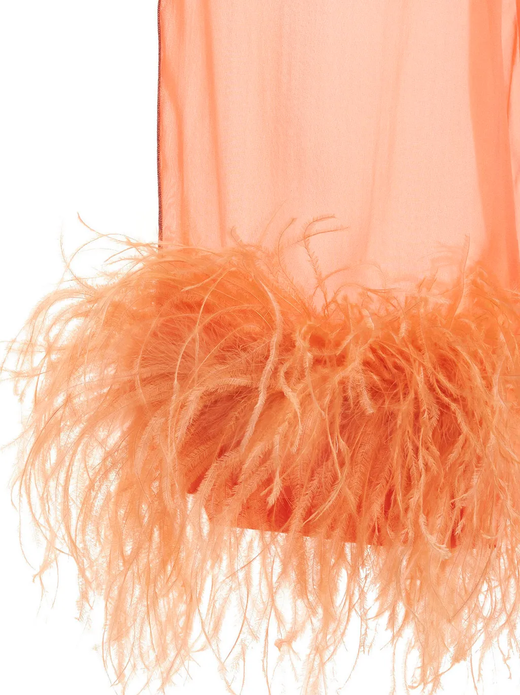 Feather Trimmed Silk Trousers