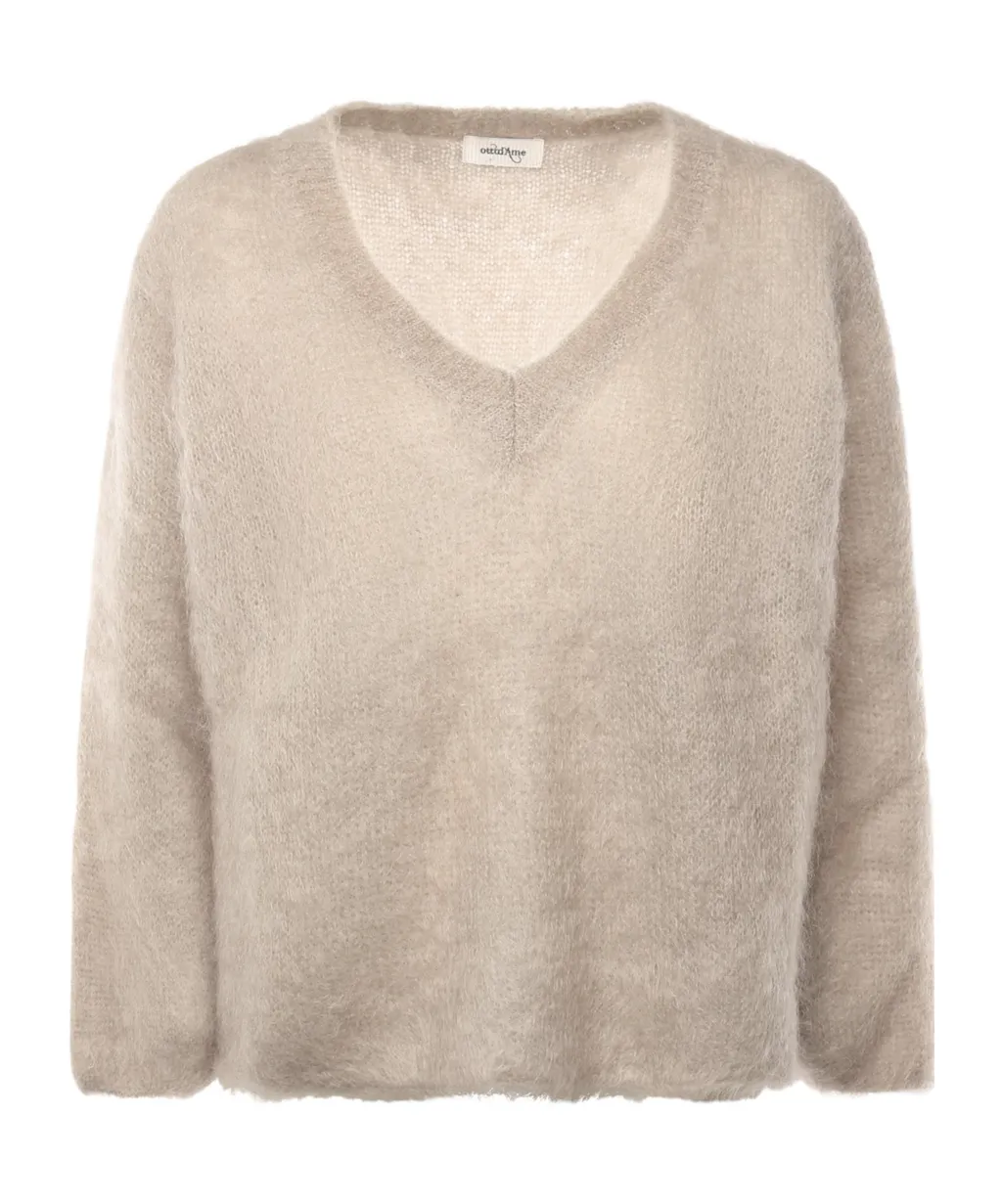 Mohair V-Neck Knitwear