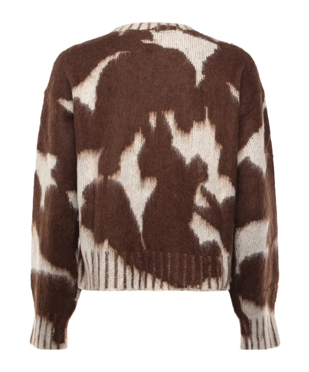 Patterned Crew Neck Knitwear