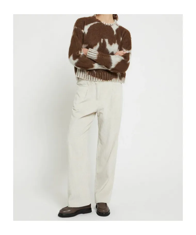 Patterned Crew Neck Knitwear