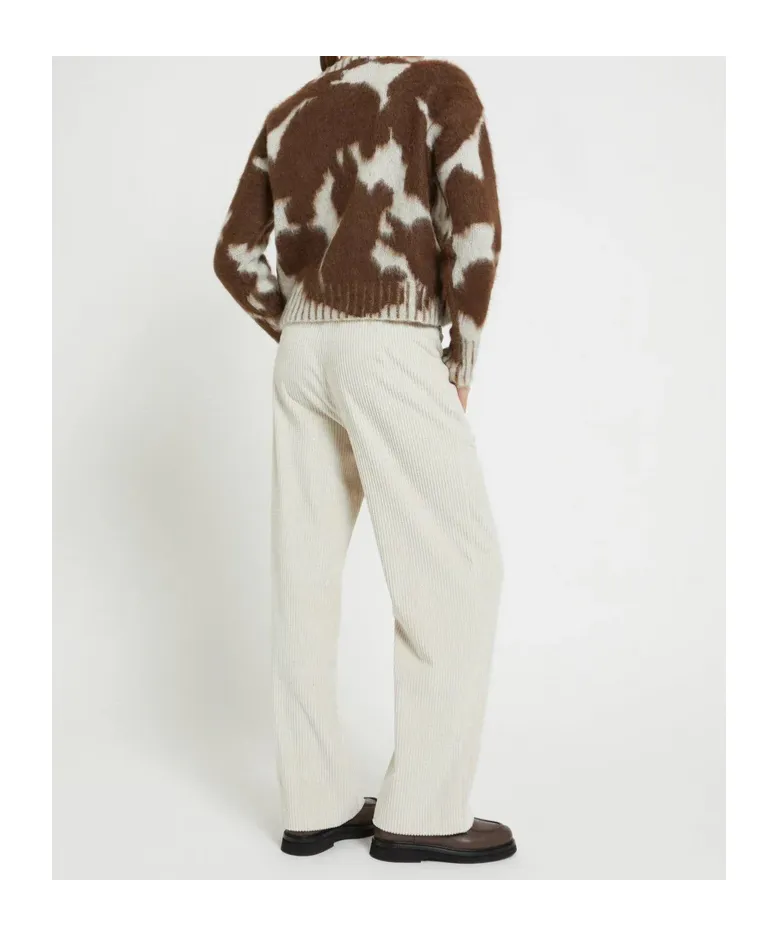 Patterned Crew Neck Knitwear