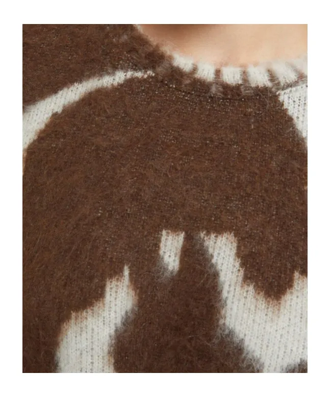 Patterned Crew Neck Knitwear