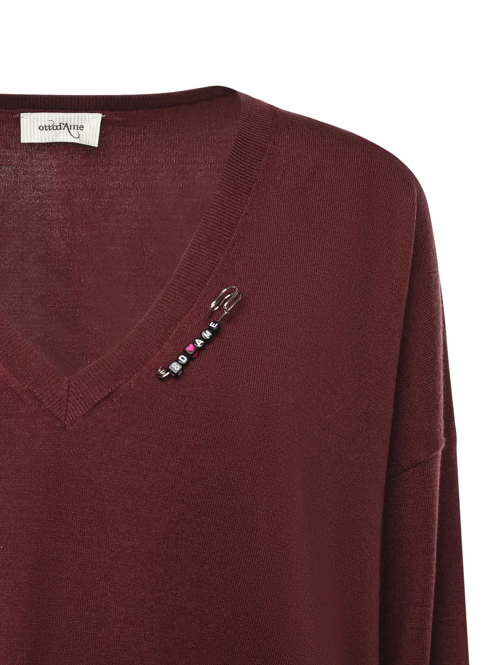 V-Neck Ribbed Knitwear