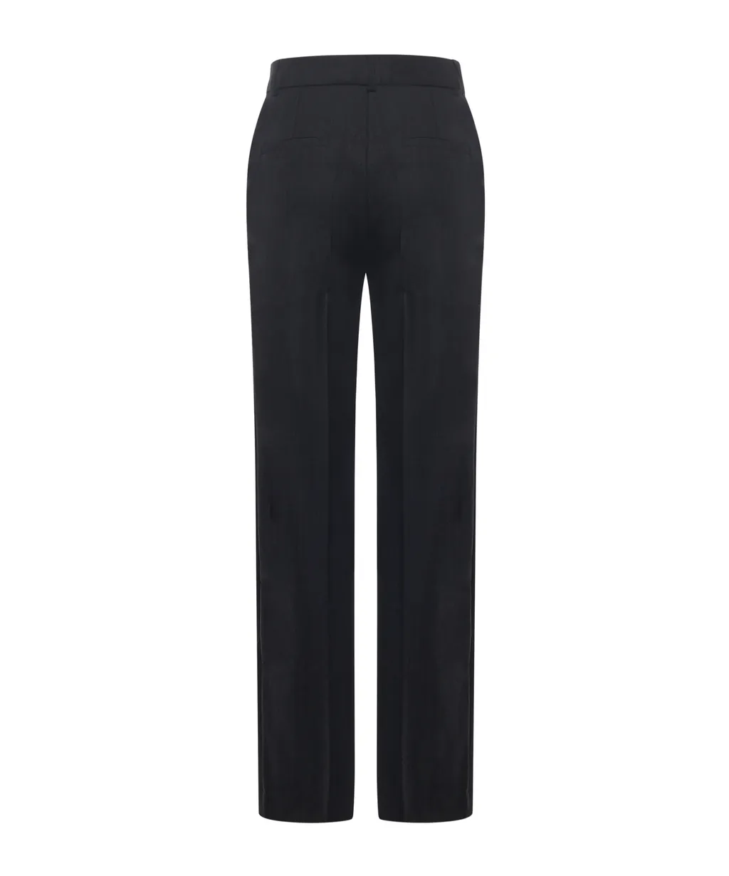 Belted Wide-Leg Pants