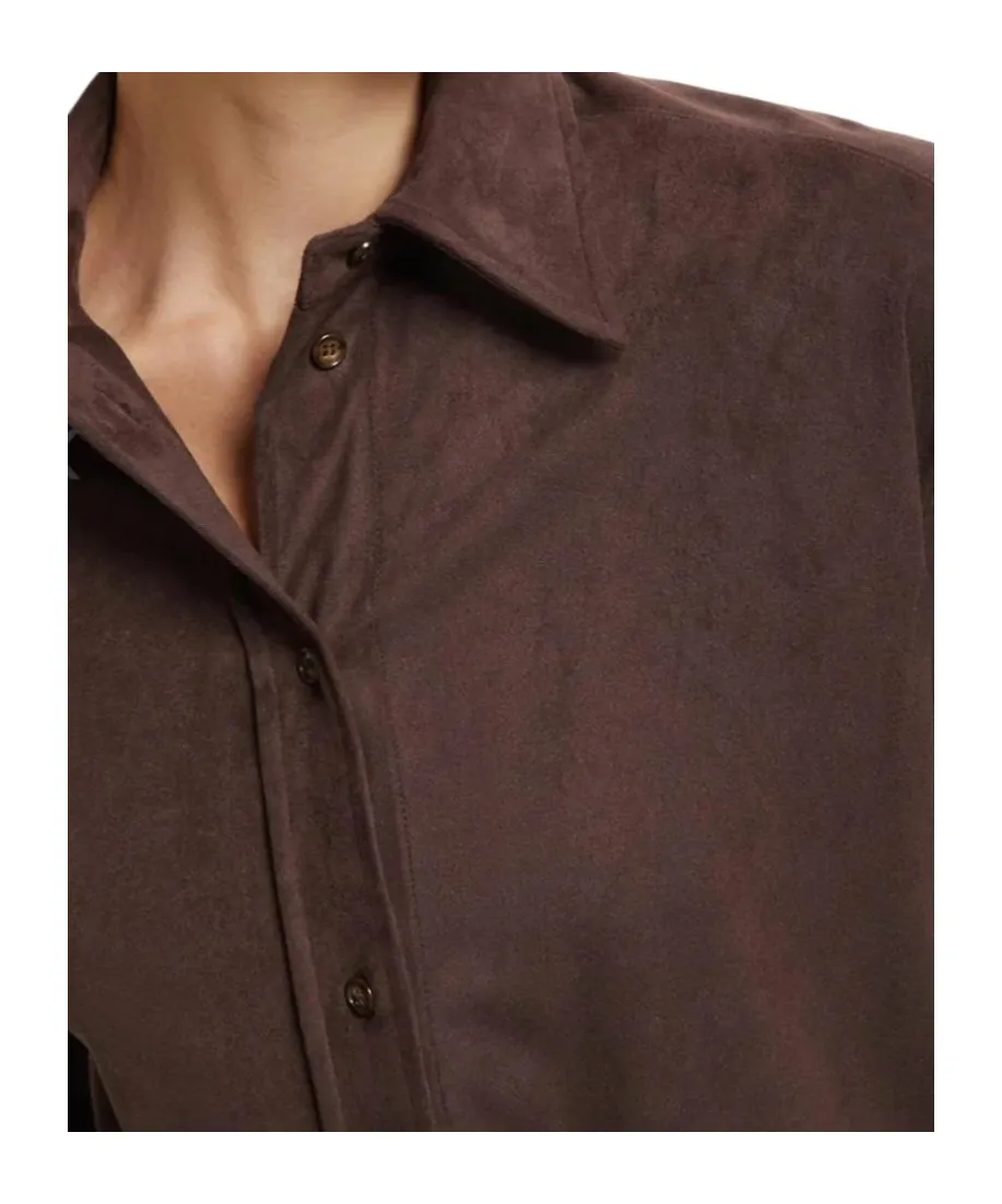Buttoned Long-Sleeve Top
