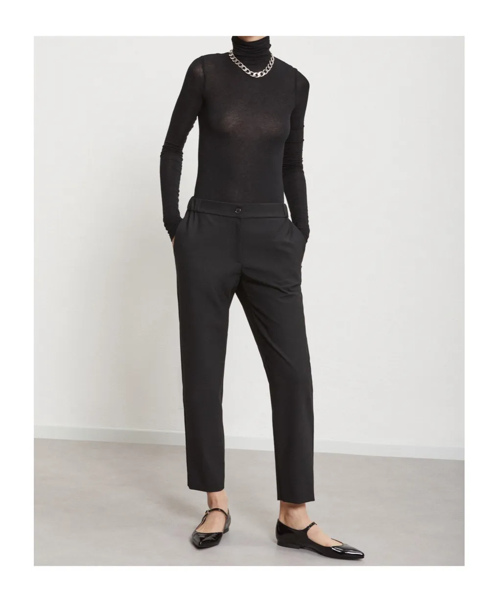 Elastic Waist Casual Pants