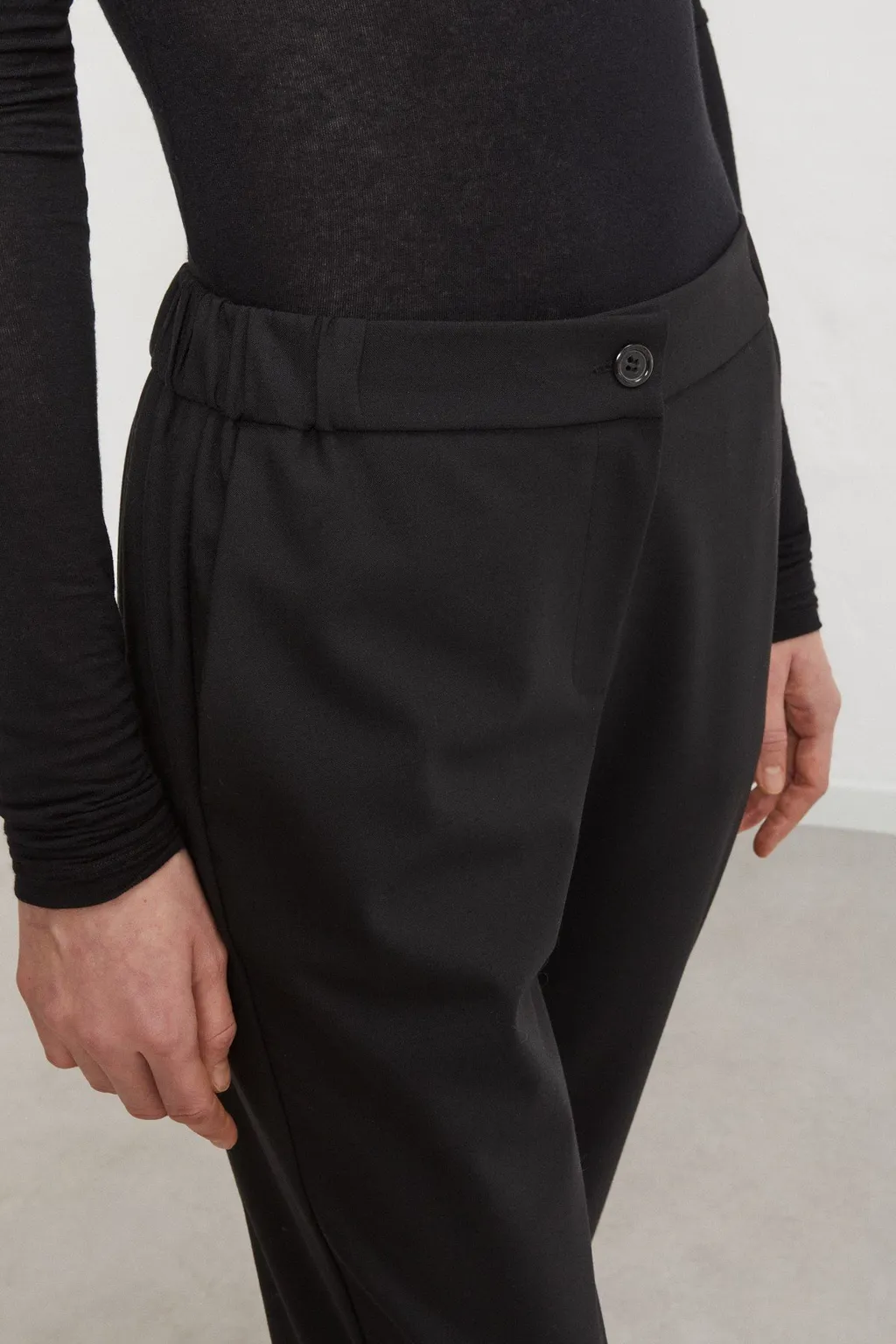 Elastic Waist Casual Pants