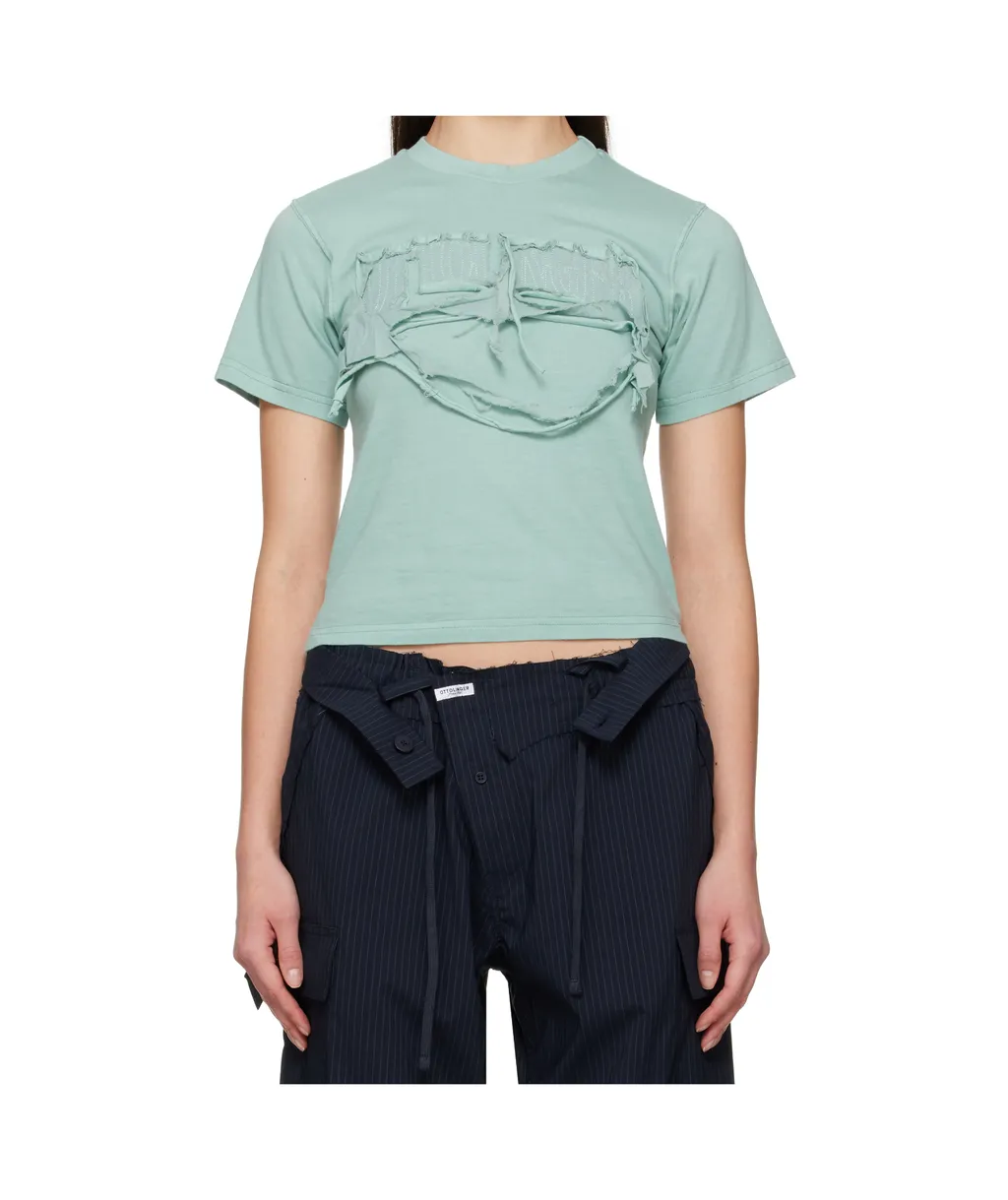Distressed Fitted T-Shirt