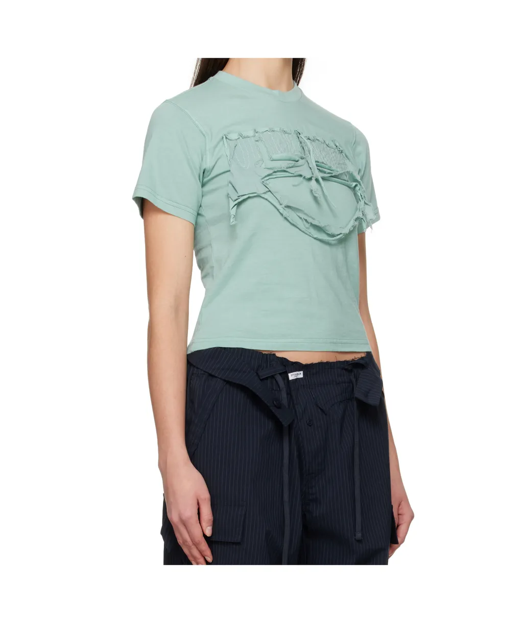 Distressed Fitted T-Shirt