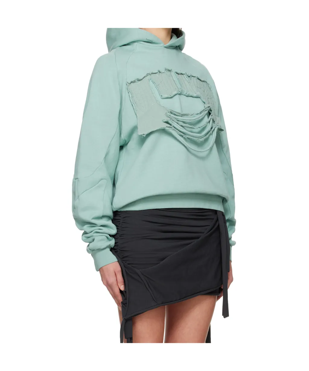 Distressed Multiline Hoodie