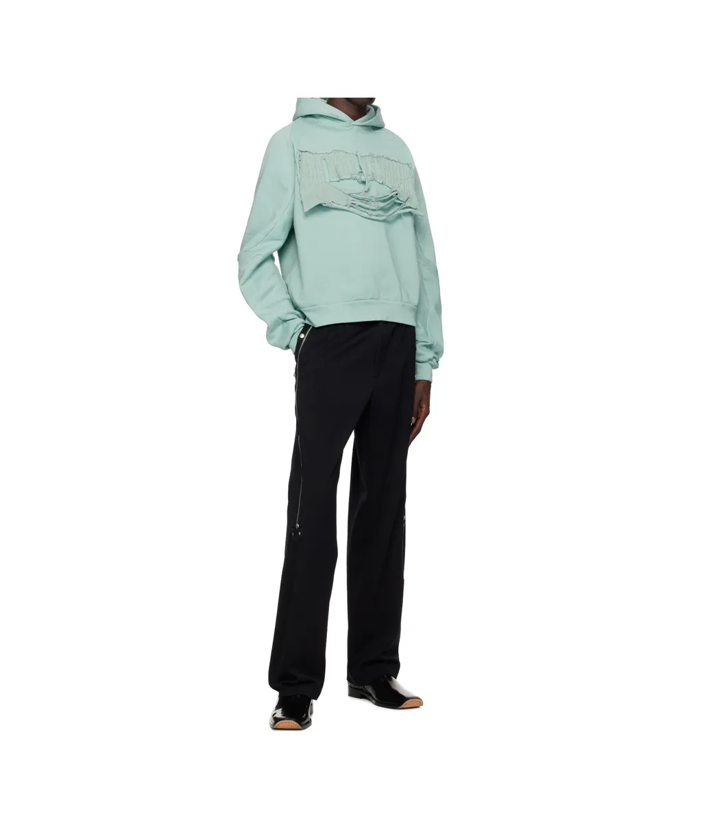 Distressed Multiline Hoodie