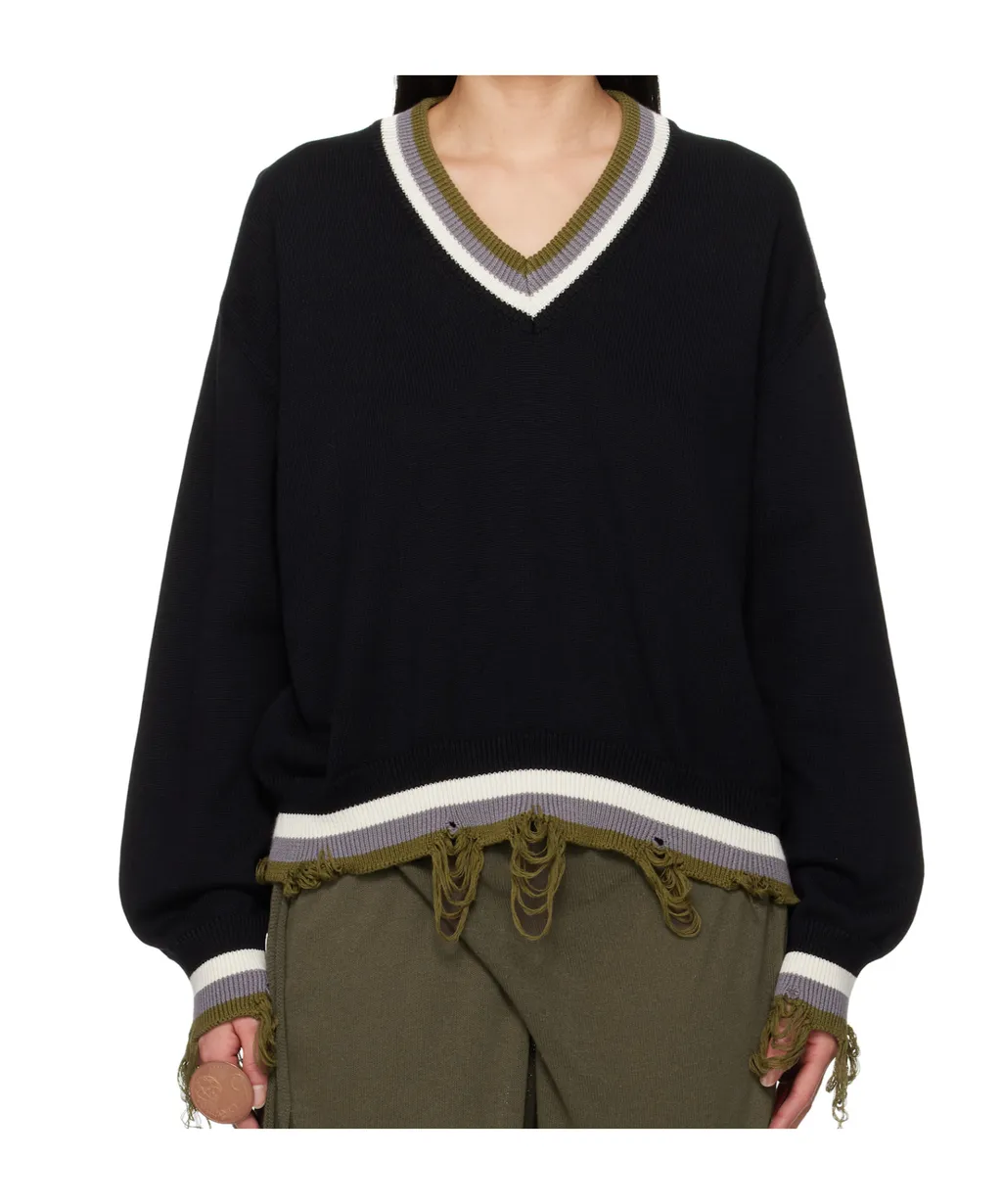 Organic Cotton V-Neck Sweater