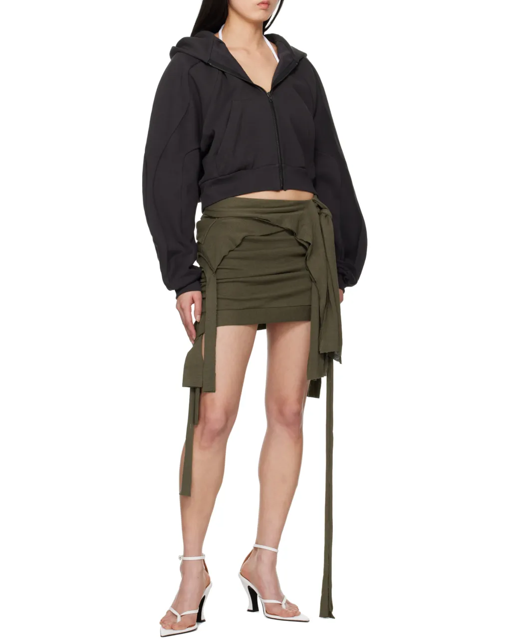 Drape Lounge Mini Skirt