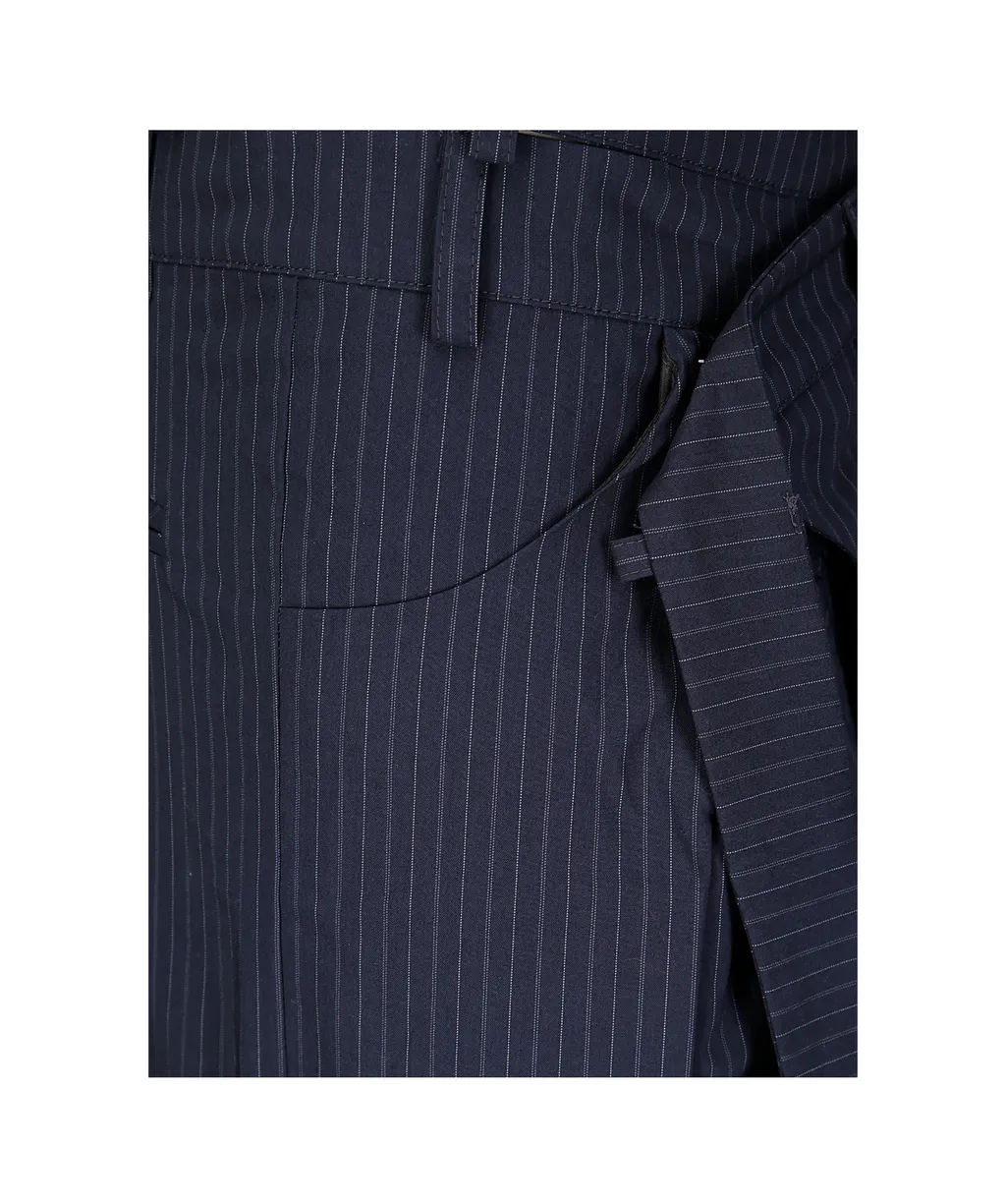 Wrap Striped Casual Pants
