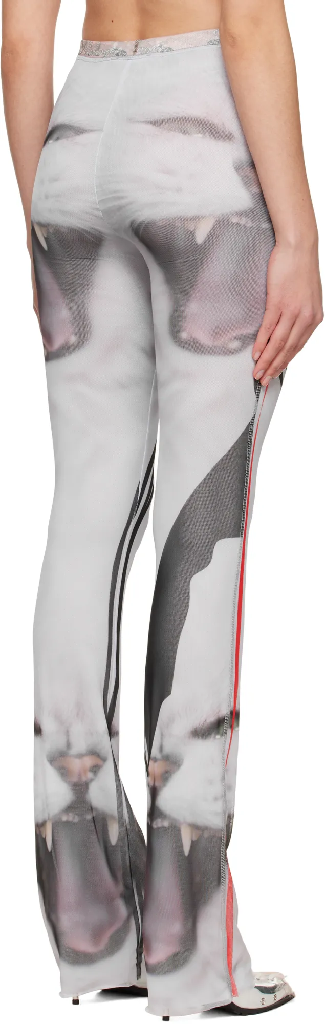 Printed Mesh Pants