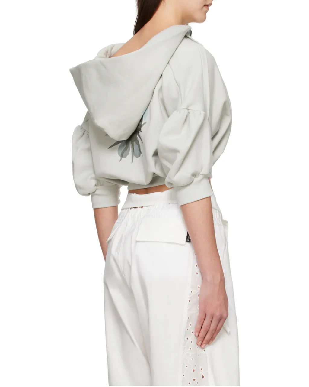 Cropped Short Sleeve Hoodie