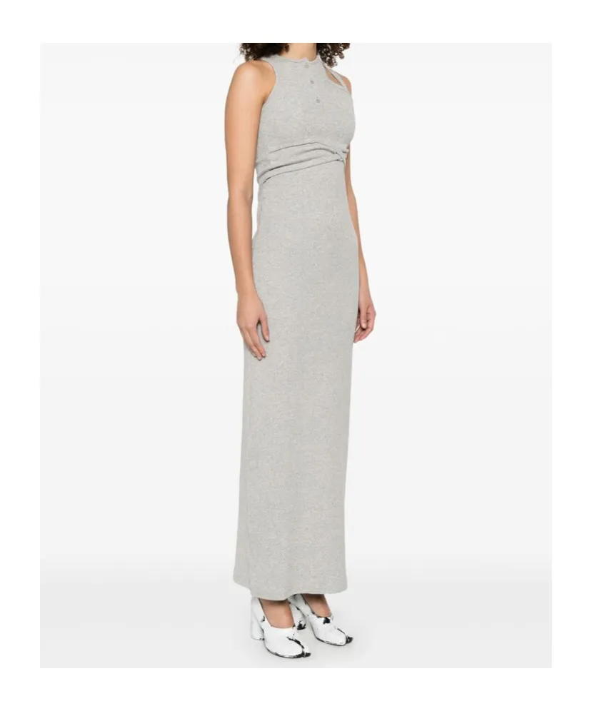Sleeveless Asymmetric Maxi Dress