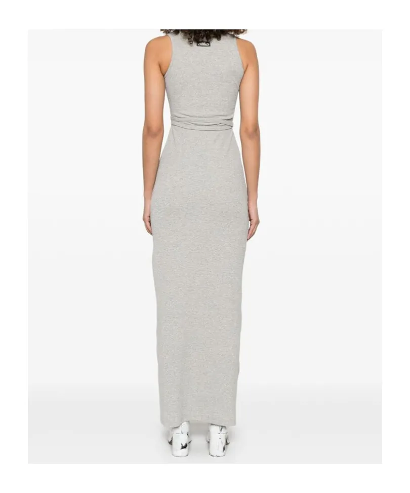 Sleeveless Asymmetric Maxi Dress