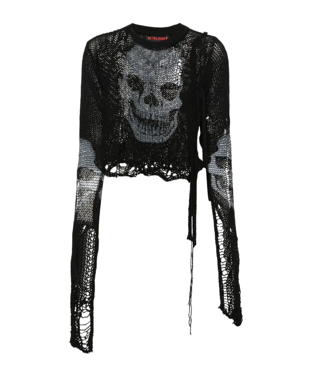 Round-Neck Long-Sleeved Sweater