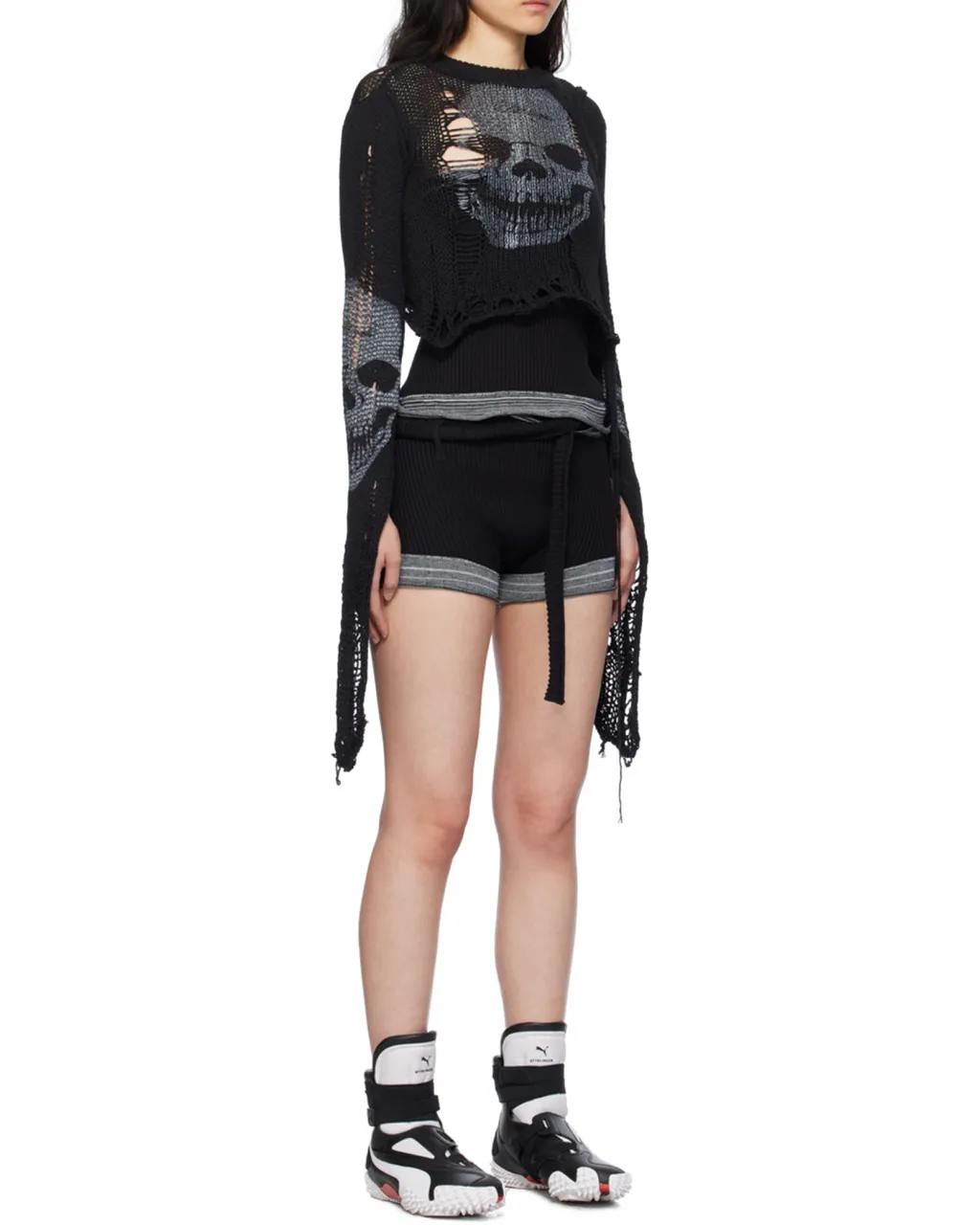 Round-Neck Long-Sleeved Sweater
