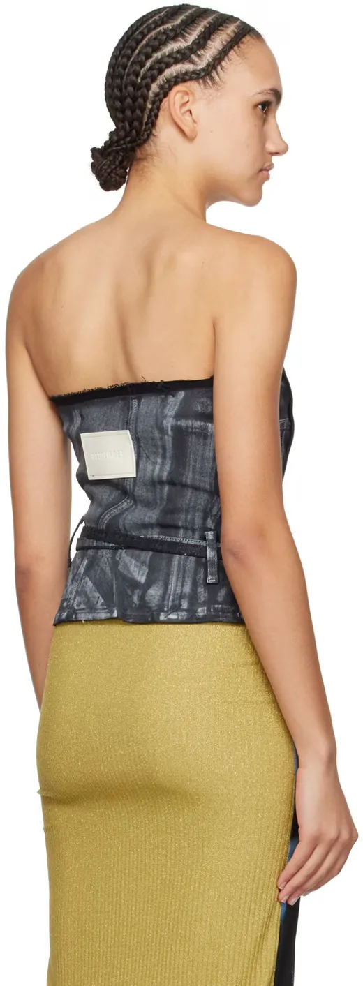 Strapless Denim Top