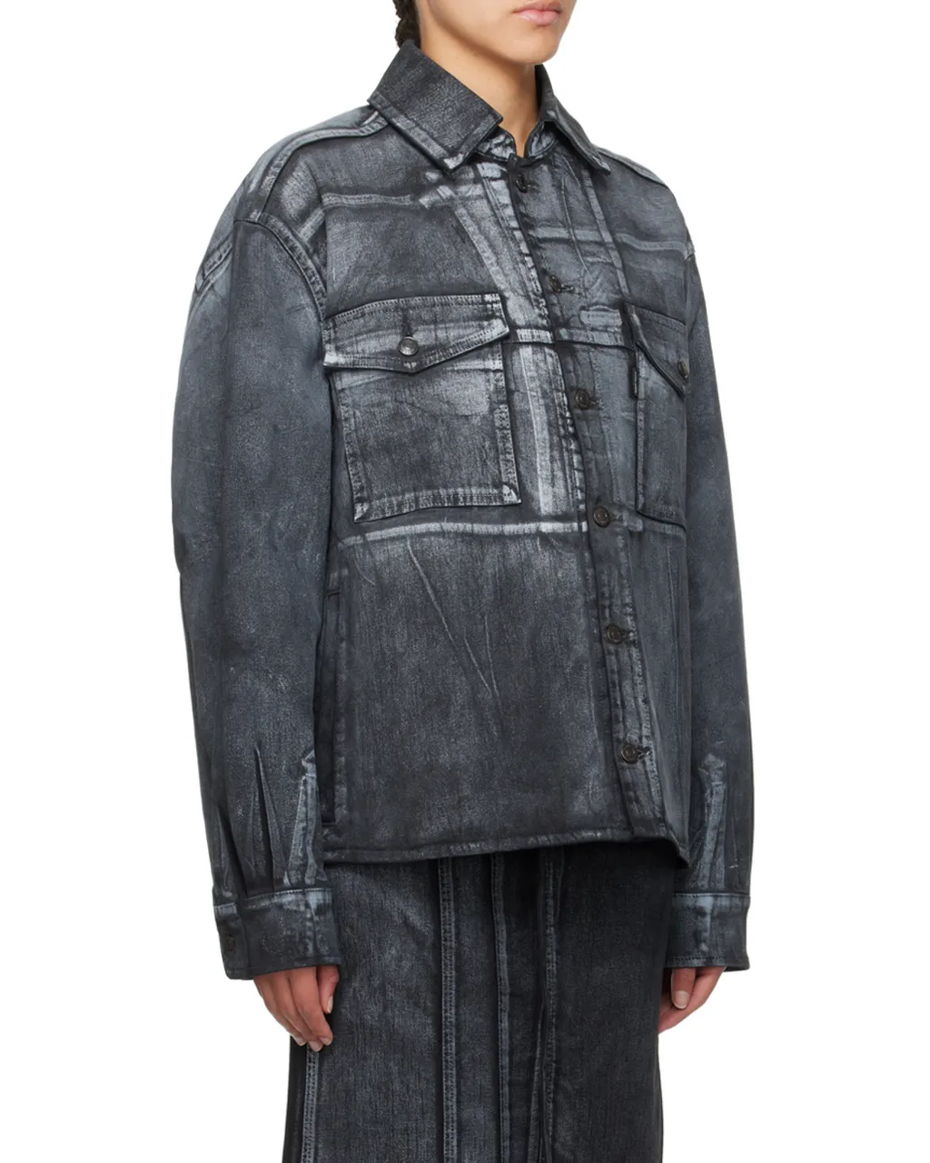 Printed Denim Jacket
