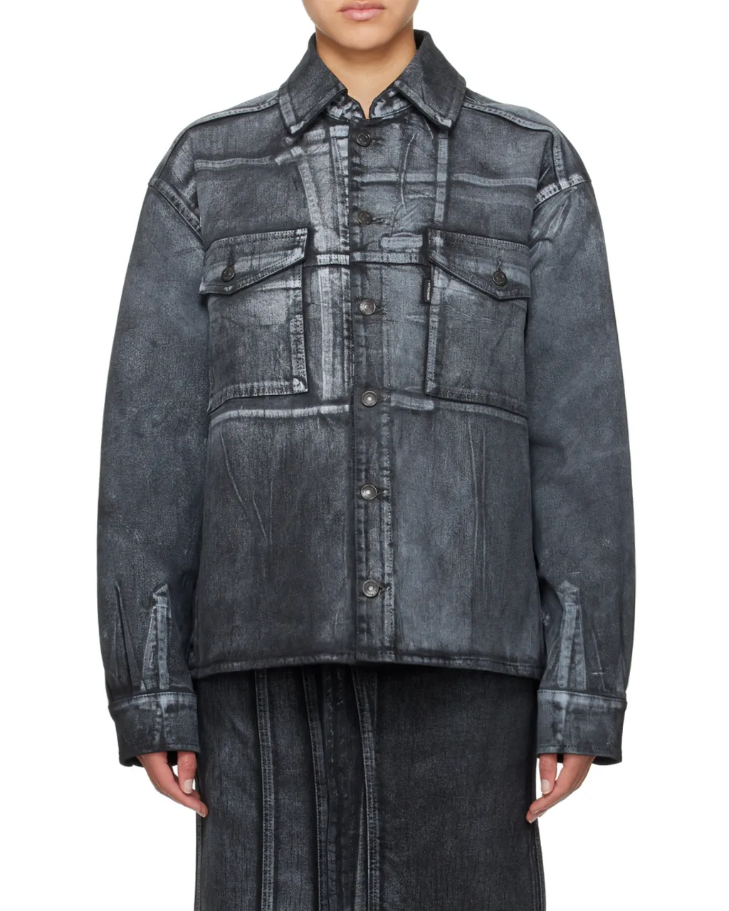Printed Denim Jacket