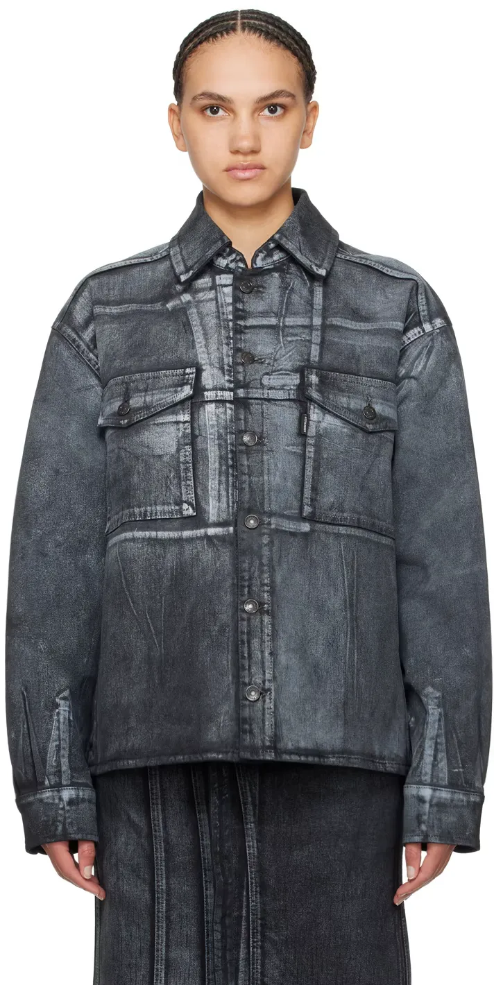 Printed Denim Jacket