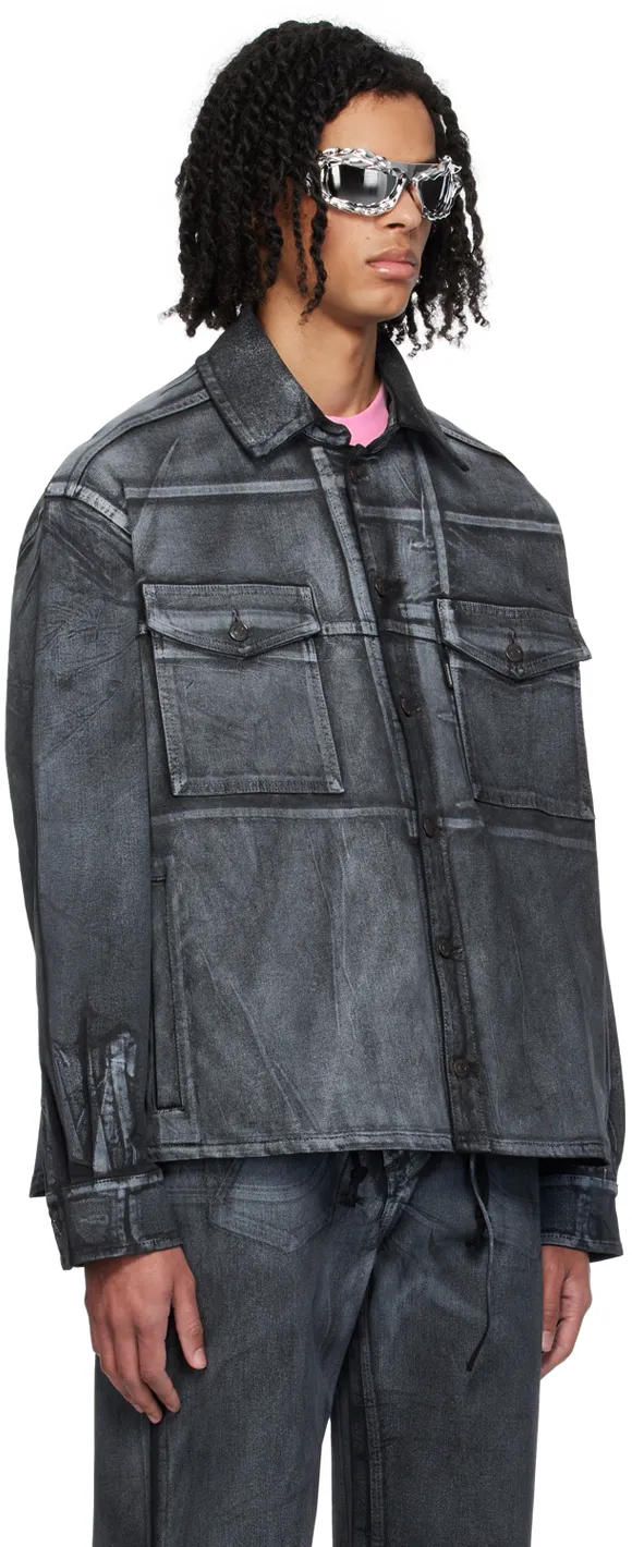Printed Denim Jacket