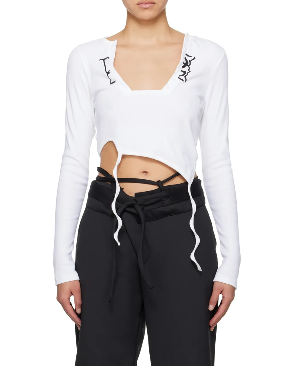Asymmetrical Long-Sleeved T-Shirt