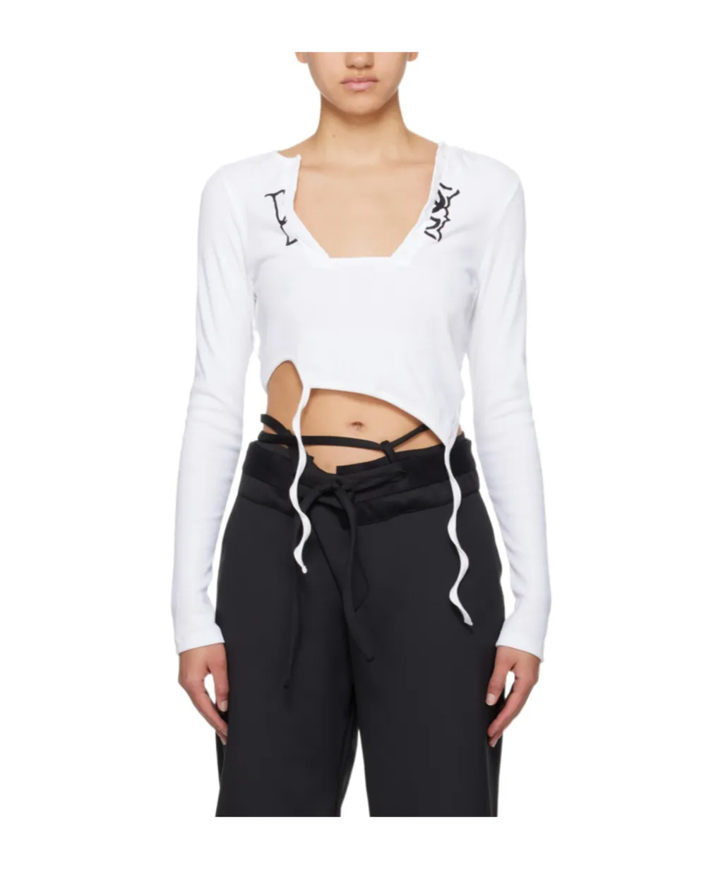 Asymmetrical Long-Sleeved T-Shirt