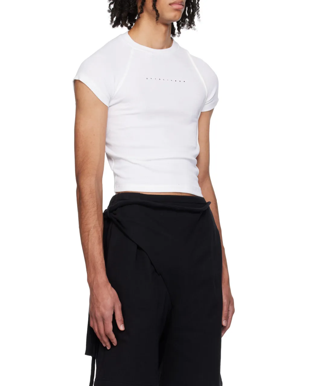 Deconstructed Ribbed T-Shirt