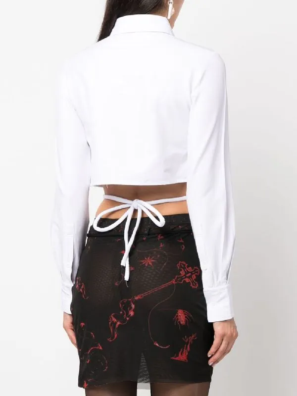Long Sleeve Cropped Shirt