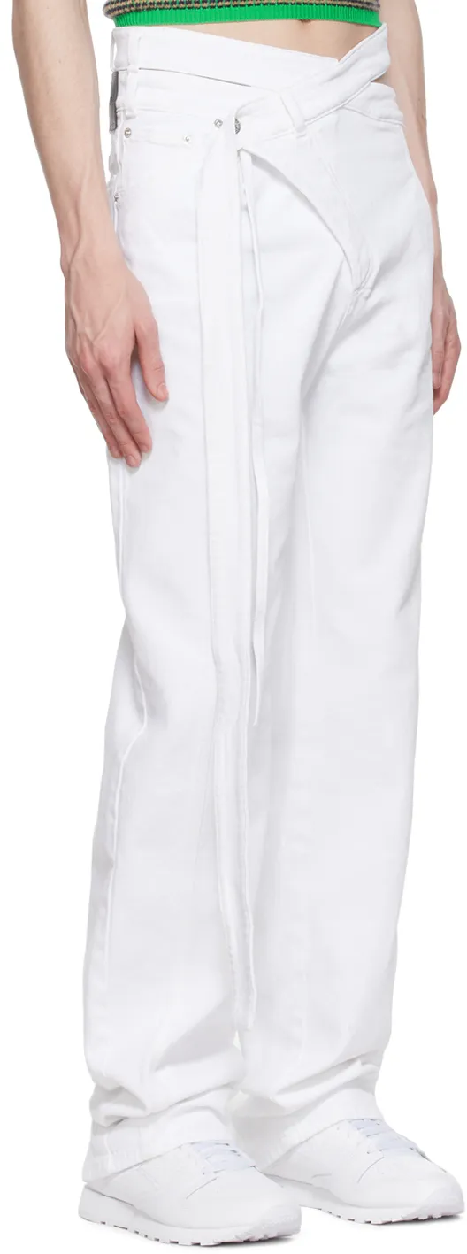 Irregular Placket Jeans