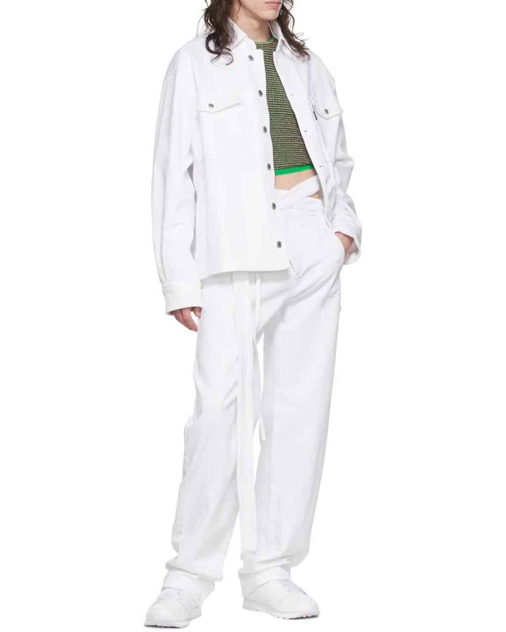 Irregular Placket Jeans